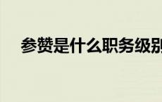 参赞是什么职务级别（参赞是什么职务）