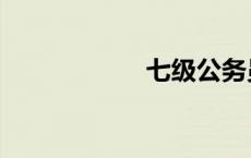 七级公务员（七级）