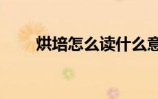 烘培怎么读什么意思（烘培怎么读）