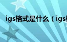 igs格式是什么（igs格式用什么软件打开）