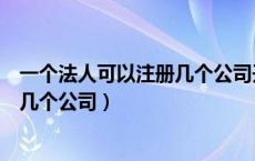 一个法人可以注册几个公司开几个账户（一个法人可以注册几个公司）