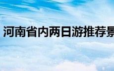 河南省内两日游推荐景点（河南省内两日游）