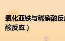 氧化亚铁与稀硝酸反应离子（氧化亚铁与稀硝酸反应）