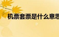 机票套票是什么意思（套票是什么意思）