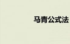 马青公式法（马青公式）