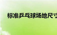 标准乒乓球场地尺寸（乒乓球场地尺寸）