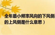 全年最小频率风向的下风侧是什么意思（全年最小频率风向的上风侧是什么意思）