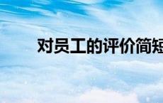 对员工的评价简短（对员工的评价）