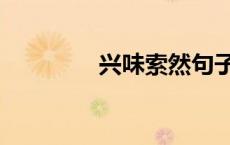 兴味索然句子（兴味索然）