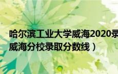 哈尔滨工业大学威海2020录取分数线sxs（哈尔滨工业大学威海分校录取分数线）