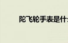 陀飞轮手表是什么意思（陀飞轮）
