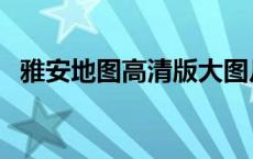 雅安地图高清版大图片可放大（雅安地图）