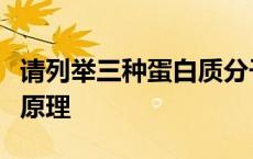 请列举三种蛋白质分子量的测定方法并简述其原理