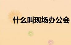 什么叫现场办公会（什么叫现场办公）