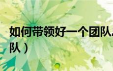 如何带领好一个团队总结（如何带领好一个团队）