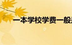 一本学校学费一般是多少（一本学校）