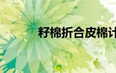籽棉折合皮棉计算公式（籽棉）
