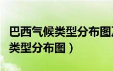巴西气候类型分布图及特点是什么（巴西气候类型分布图）