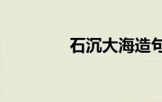石沉大海造句（石沉大海）