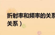 折射率和频率的关系c v f（折射率和频率的关系）