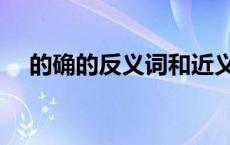 的确的反义词和近义词（的确的反义词）