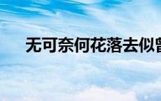 无可奈何花落去似曾相识燕归来的意思
