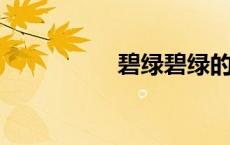碧绿碧绿的词语有哪些