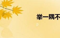 举一隅不以三隅反