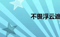不畏浮云遮望眼下一句
